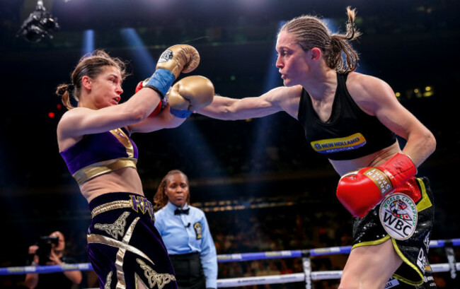 Katie Taylor and Delfine Persoon