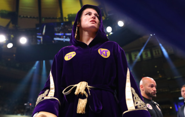 Katie Taylor makes her entrance