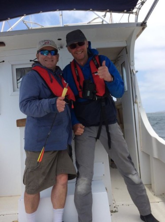 Dr Simon Berrow and Fred Wenzel in Cape Verde April 2019_Sally Smith_IWDG