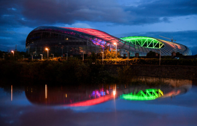 Aviva Ireland light up Aviva Stadium to celebrate Pride Month