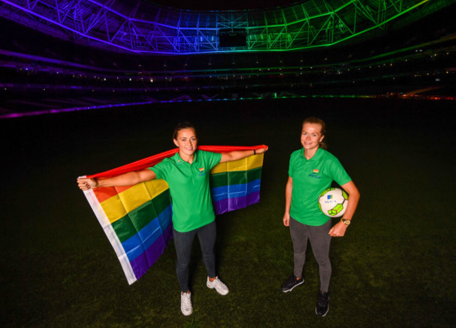 Aviva Ireland light up Aviva Stadium to celebrate Pride Month