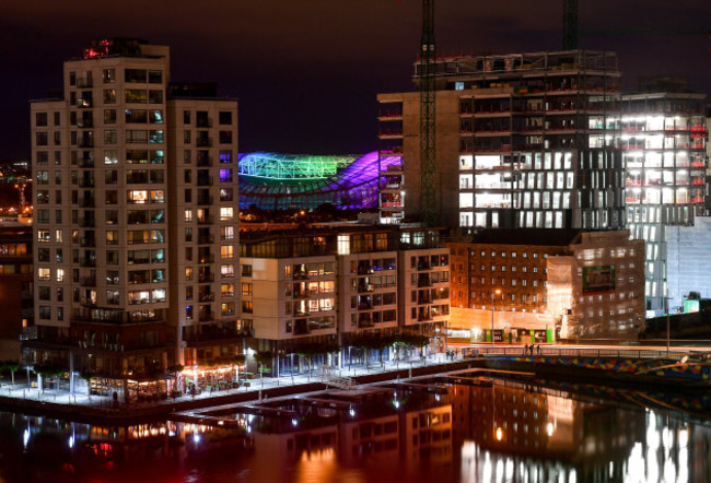 Aviva Ireland light up Aviva Stadium to celebrate Pride Month