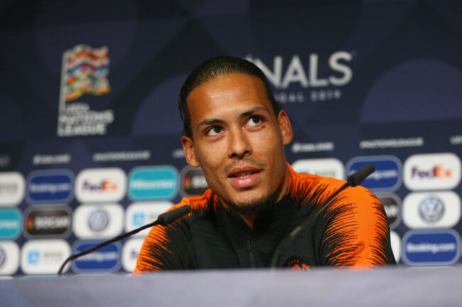 Netherlands squad walkaround and press conference - Estadio D. Afonso Henriques