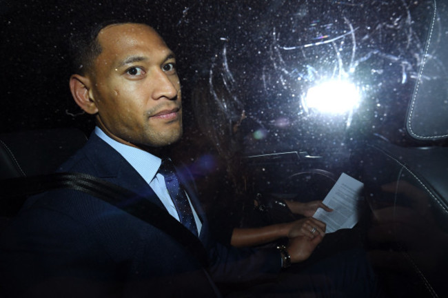 RUGBY ISRAEL FOLAU CONDUCT HEARING