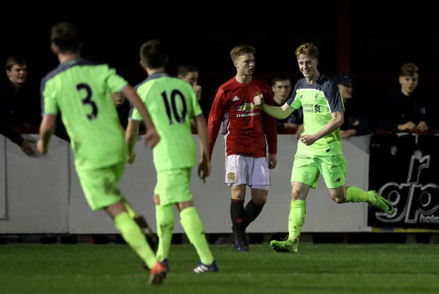 Manchester United Under18's v Liverpool Under18's - J. Davidson Stadium