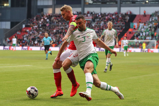 Enda Stevens with Simon Kjaer