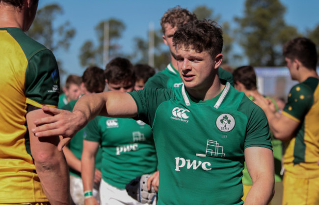 Angus Kernohan dejected after the game