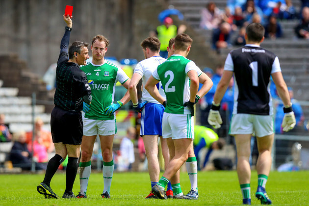 Maurice Deegan red cards Lee Cullen