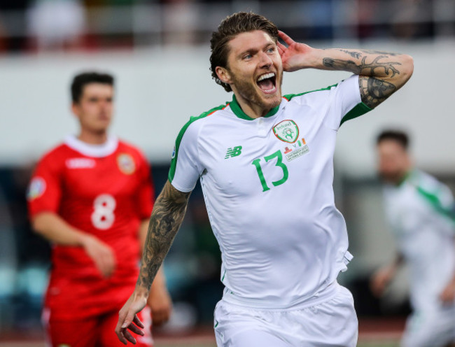 Jeff Hendrick celebrates scoring his sides first goal