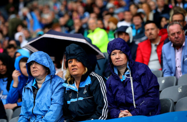 Dublin fans look on