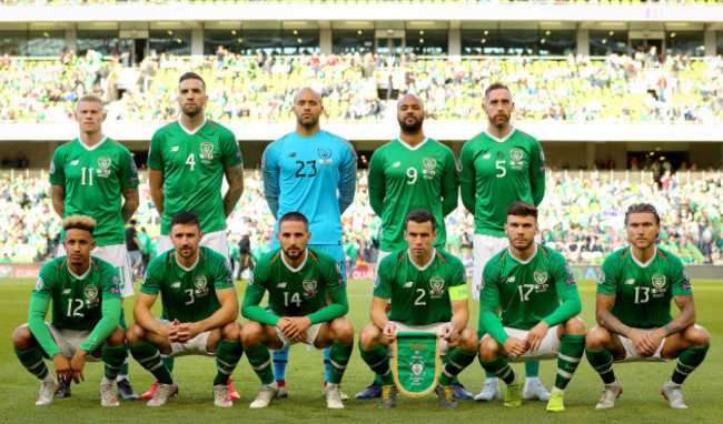 The Ireland team