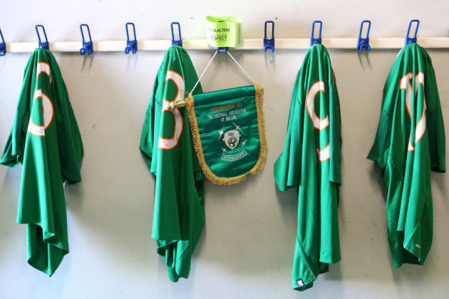 A general view of the Republic of Ireland dressing room
