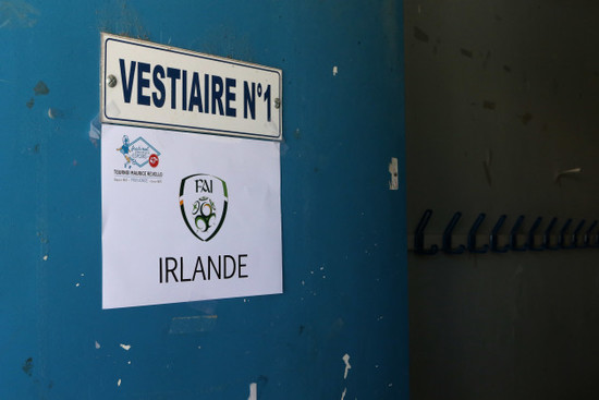 A general view of the Republic of Ireland dressing room