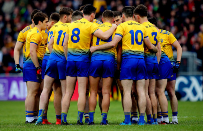 Roscommon team huddle