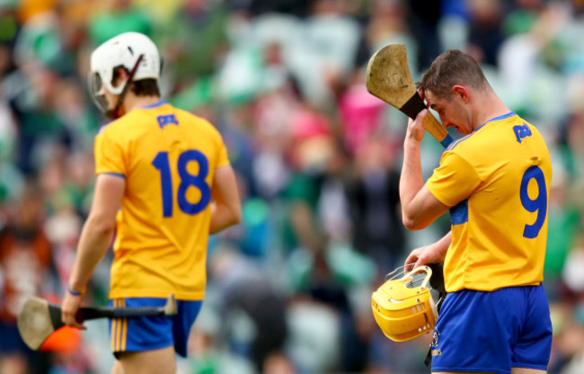 Colm Galvin dejected after the game