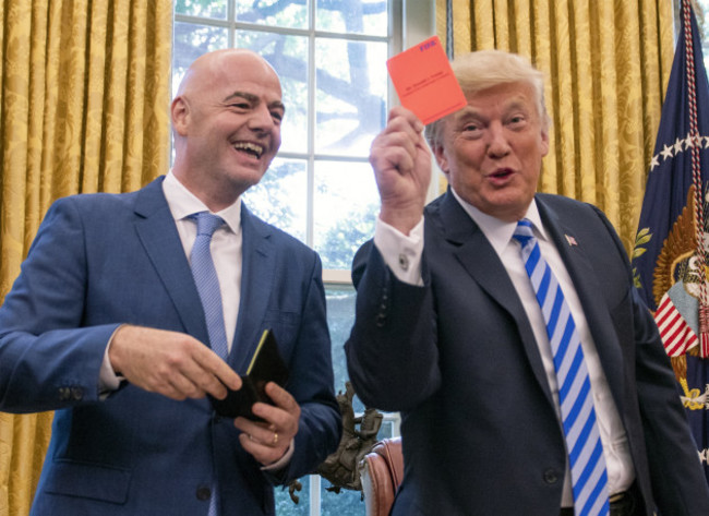 Trump Meets Infantino of FIFA