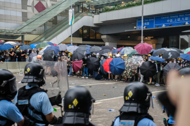 Anti extradition law protest in Hong Kong, China - 12 June 2019