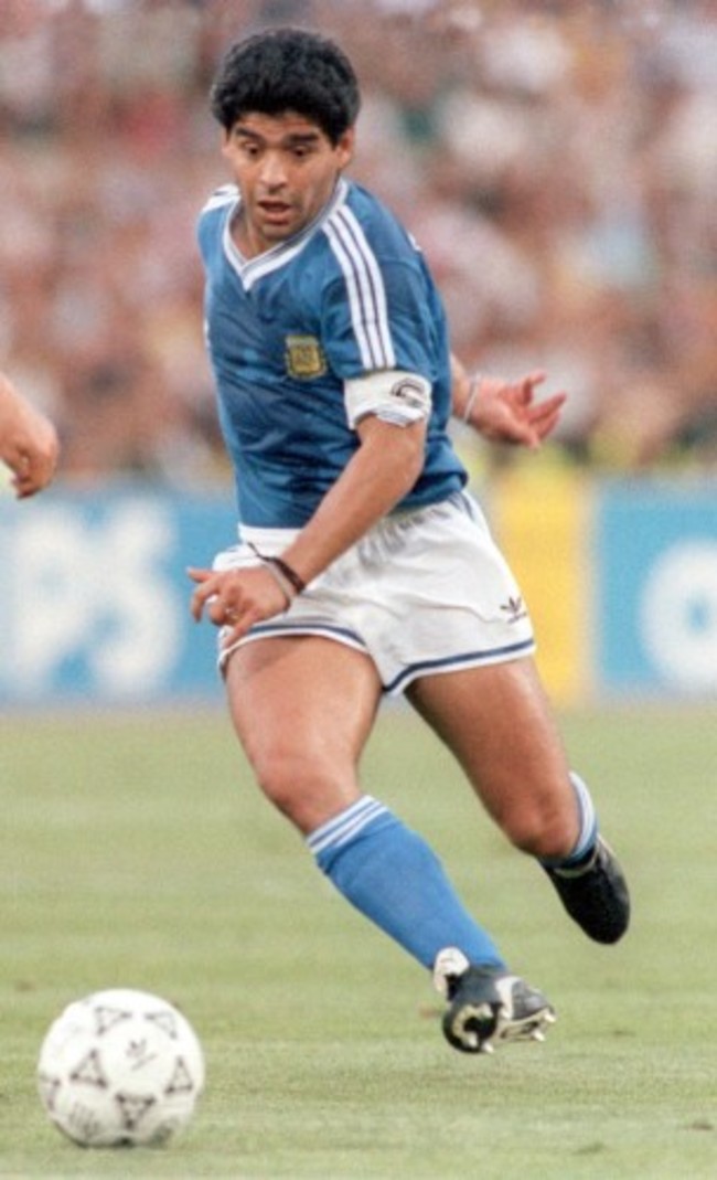 Soccer World Cup Final 1990: Germany vs. Argentina - Diego Maradona