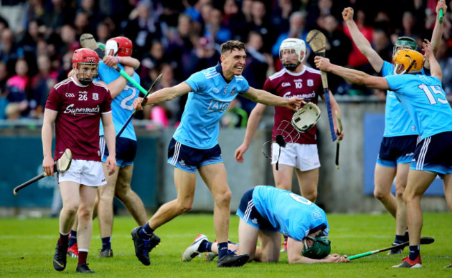 Chris Crummy celebrates at the final whistle