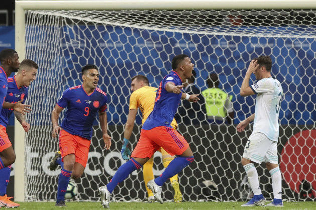 Brazil Soccer Copa America Argentina Colombia