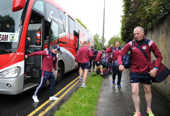 The Galway team arrive