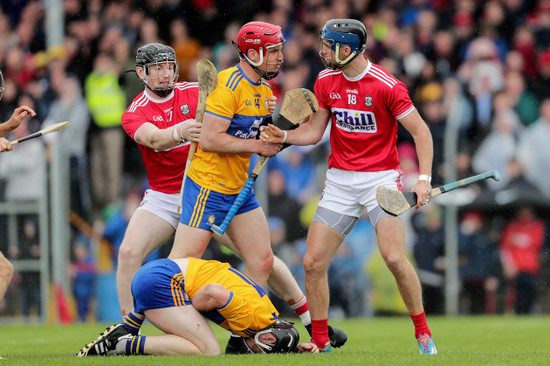 Tempers flare between John Conlon and Stephen McDonnell