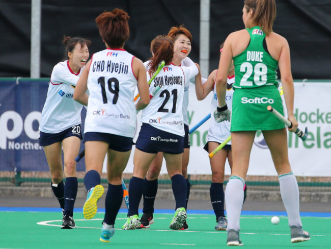 Korea celebrate a goal