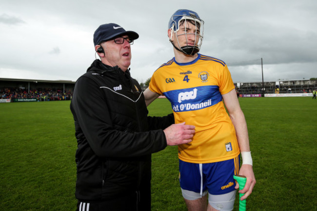 Gerry O'Connor and David Fitzgerald after the game