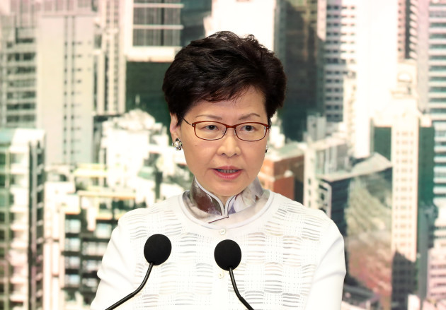 CHINA-HONG KONG-HKSAR CHIEF EXECUTIVE-FUGITIVE LAW AMENDMENTS-SUSPENSION (CN)