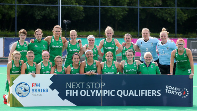 The Ireland team after qualifying for an Olympic qualifier