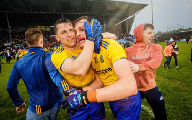 Diarmuid Murtagh and Enda Smith celebrate