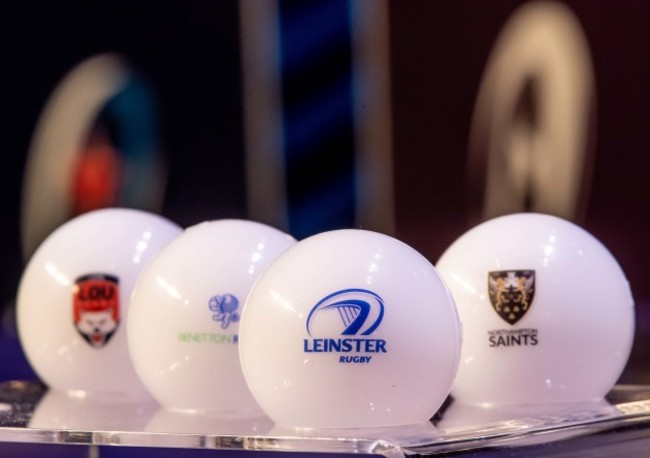 A view of Pool 1 of the Heineken Champions Cup draw