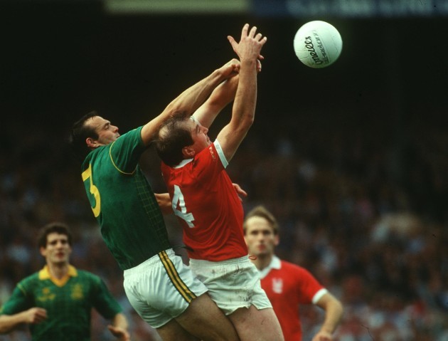 Mick Lyons of Meath and Christy Ryan of Cork 1987