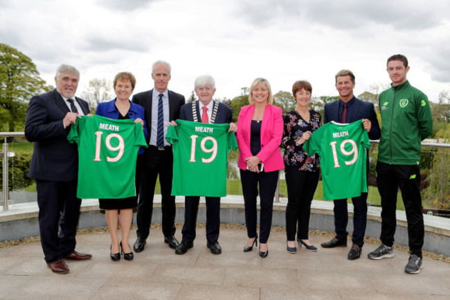 Noel Fitzroy, Jackie Maguire, Mick McCarthy, Tom Kelly, Sharon Tolan, Mary Murphy, Colin Bell and Barry Ferguson