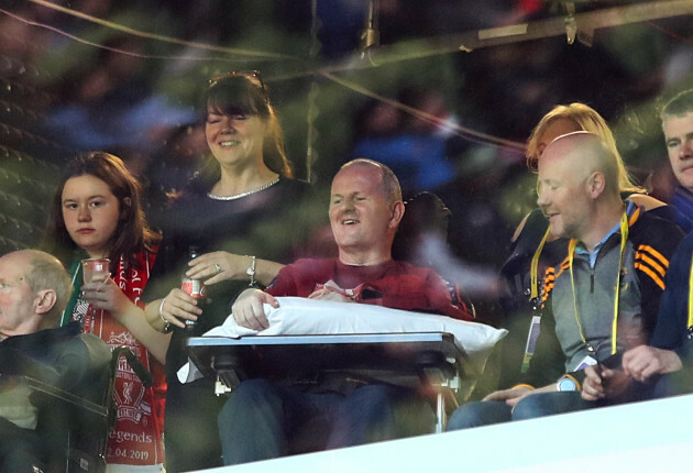 Sean Cox before the game