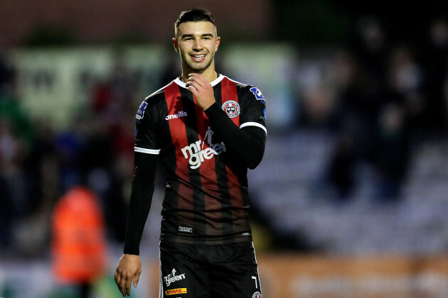 Daniel Mandroiu celebrates after the game