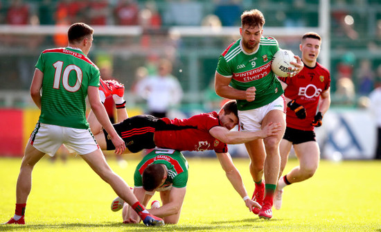 Conor Poland with Aidan O'Shea and Lee Keegan