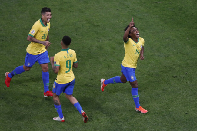 Brazil Soccer Copa America Brazil Peru