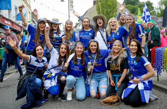 Cavan fans in Clones before the game