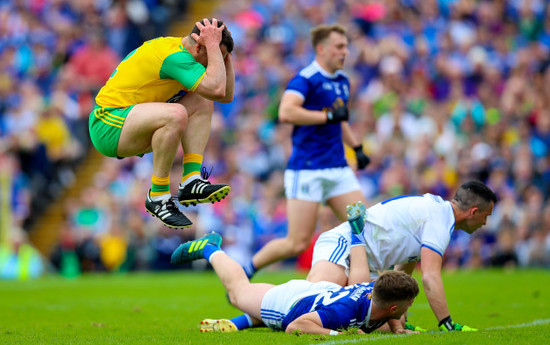 Paddy McGrath reacts after missing