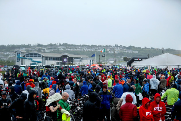 A view of the transition area in the Youghal beach car park