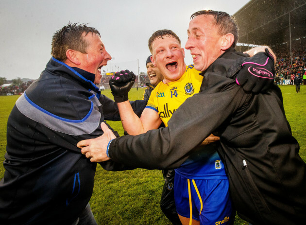 Conor Cox celebrates