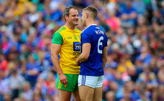 Michael Murphy and Killian Clarke get up close and personal.