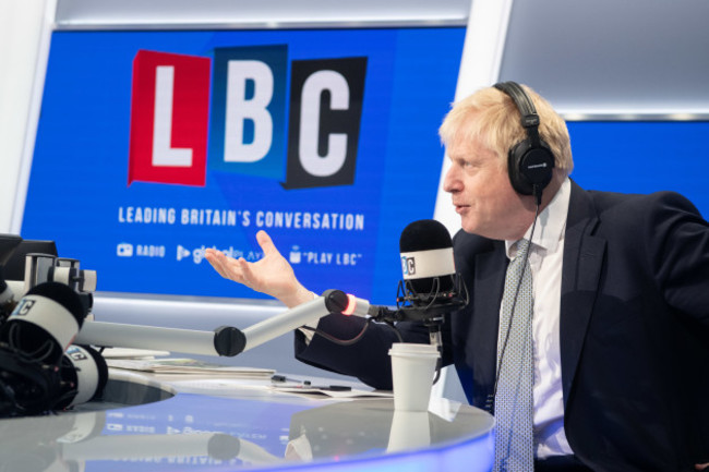 Boris Johnson at LBC - London