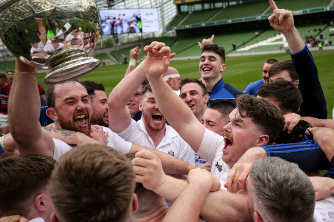 Brian Hayes celebrates with the trophy