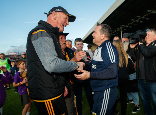 Brian Cody and Davy Fitzgerald after the game1