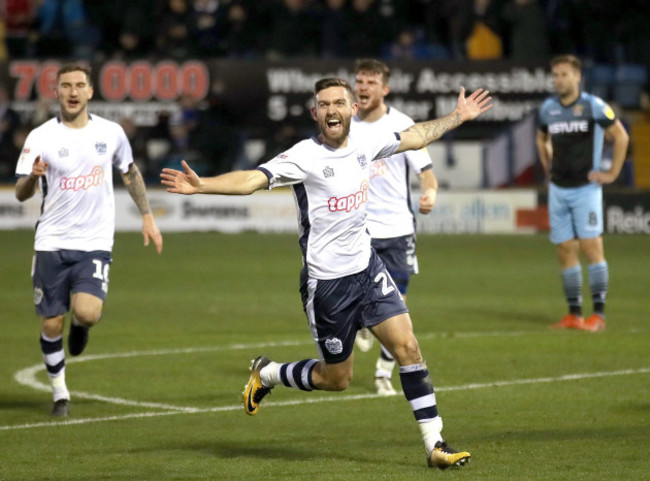 Bury v Stevenage - Sky Bet League Two - The Energy Check Stadium at Gigg Lane