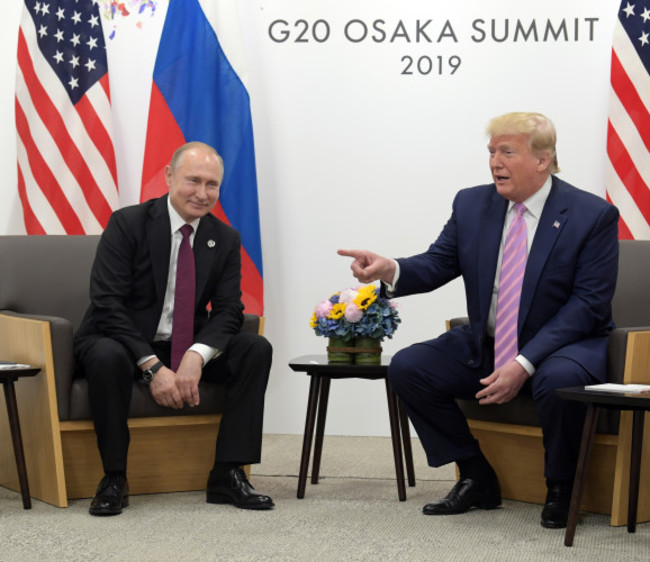 G20 Summit. Putin meets Trump.