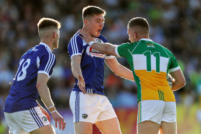 Tempers flare between Anton Sullivan and Eoin Buggie