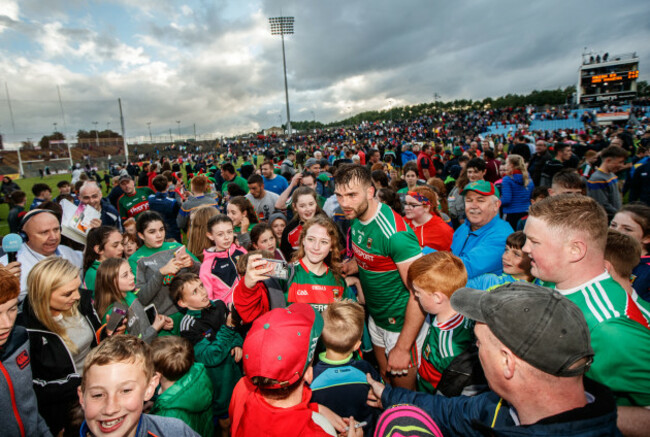 Aidan O'Shea with fans after the game